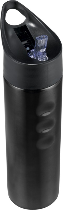 Trixie 750 ml Edelstahl Sportflasche – schwarz