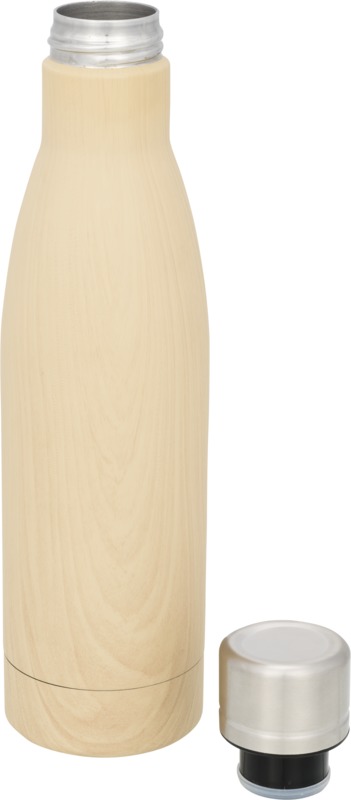 Vasa Kupfer-Vakuum Isolierflasche in Holzoptik, 500 ml