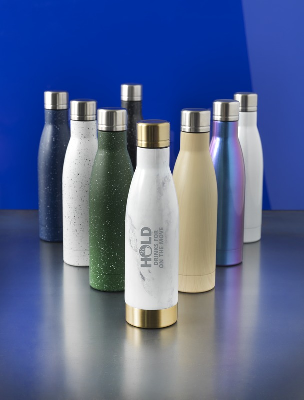 Vasa Kupfer-Vakuum Isolierflasche in Holzoptik, 500 ml