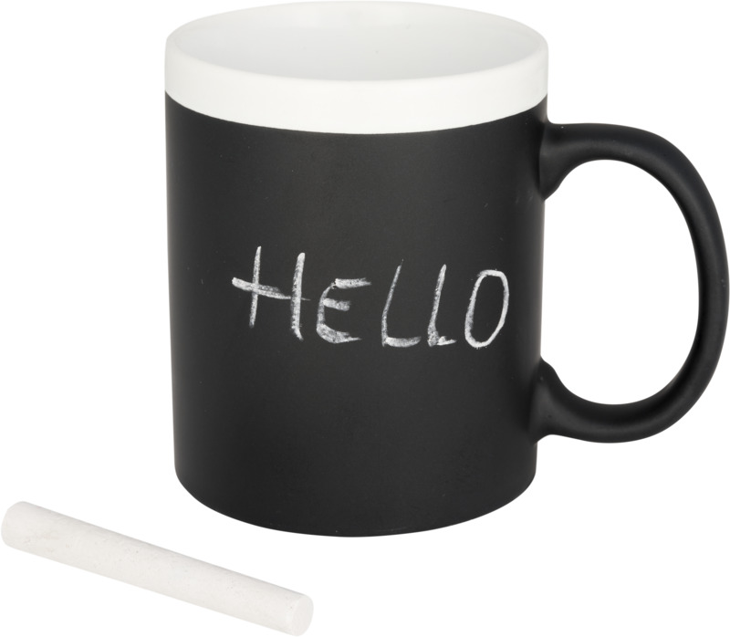 Chalk-write 330 ml Keramiktasse – weiss