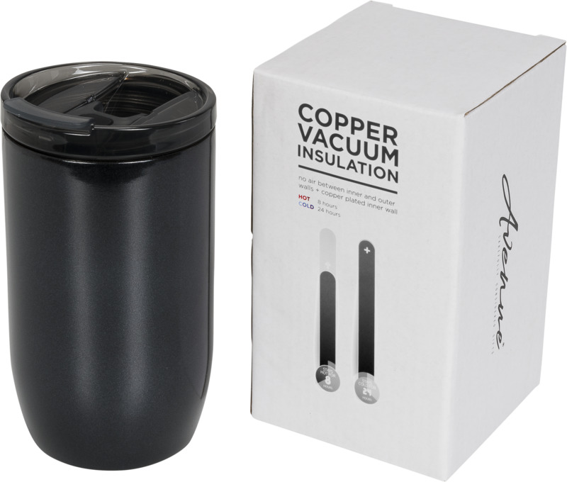 Lagom 380 ml Kupfer-Vakuum Isolierbecher – schwarz glänzend