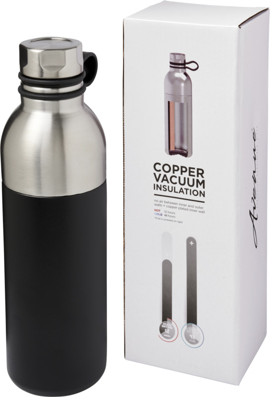 Koln 590 ml Kupfer-Vakuum Isolierflasche – schwarz