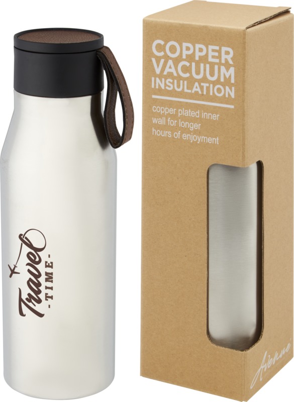 Ljungan 500 ml Kupfer-Vakuum Isolierflasche mit PU Kunststoffband und Deckel