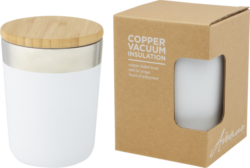 Lagan 330 ml Kupfer-Vakuum Isolierbecher mit Bambusdeckel