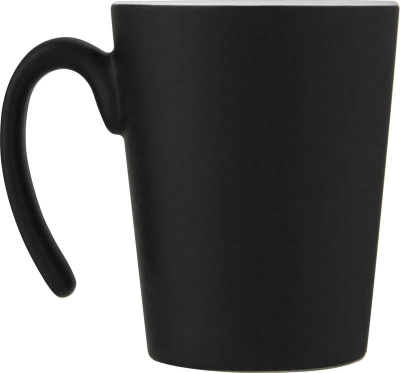 Oli 360 ml Keramikbecher mit Henkel – schwarz