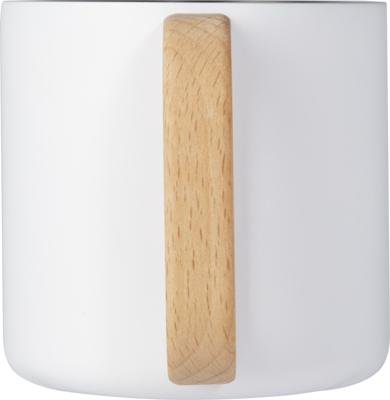 Bjorn RCS-zertifizierter Becher aus recyceltem Edelstahl mit Kupfer-Vakuumisolierung, 360 ml – weiss