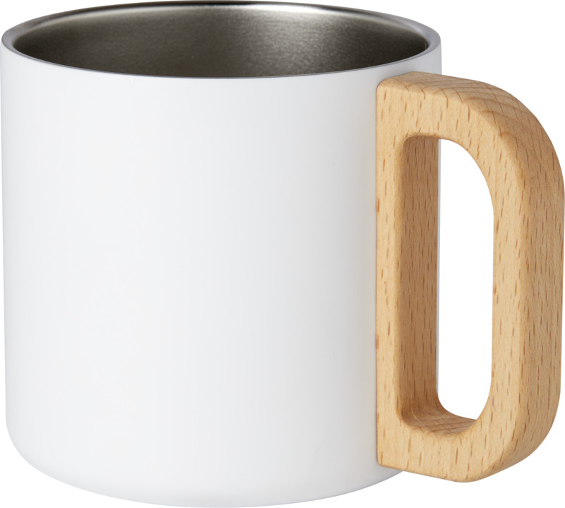 Bjorn RCS-zertifizierter Becher aus recyceltem Edelstahl mit Kupfer-Vakuumisolierung, 360 ml
