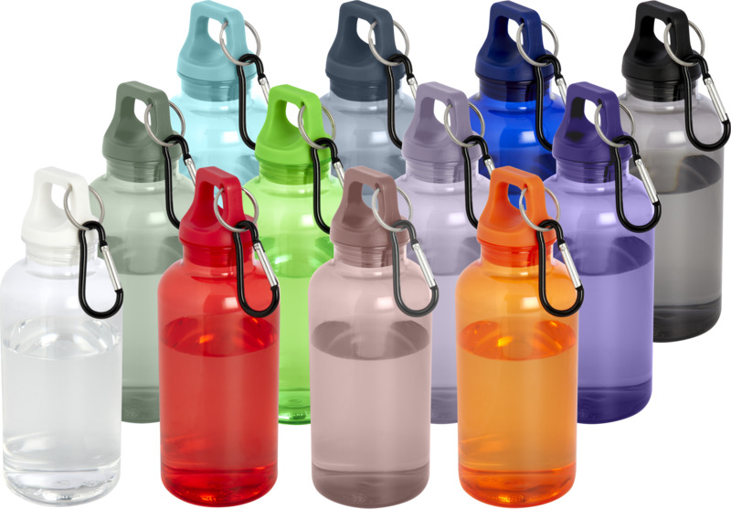 Oregon 400 ml RCS-zertifizierte Trinkflasche aus recyceltem Kunststoff mit Karabiner
