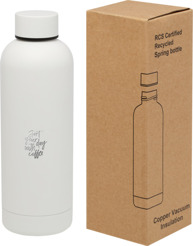 Spring 500 ml RCS-zertifizierte Kupfer-Vakuum Isolierflasche aus recyceltem Edelstahl