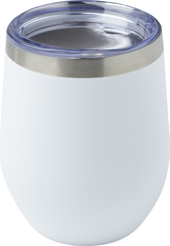 Corzo 350 ml RCS-zertifizierter Kupfer-Vakuum Isolierbecher aus recyceltem Edelstahl – weiss