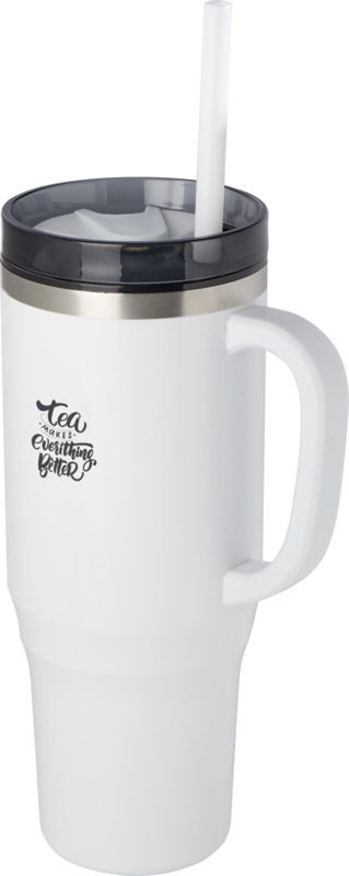Melbourne 1200 ml RCS-zertifizierter Isolierbecher mit Strohhalm