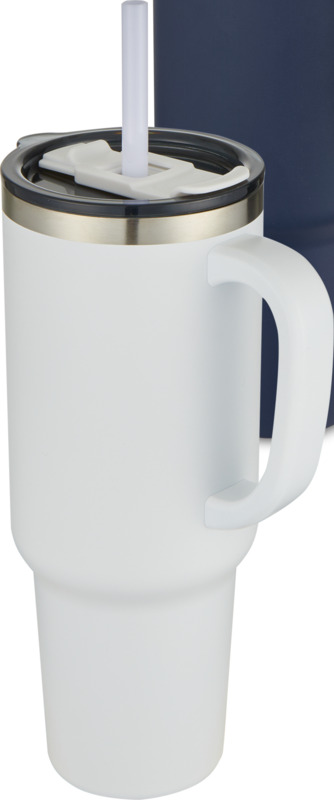 Sydney 1200 ml doppelwandiger RCS-zertifizierter Kupfer-Vakuum Isolierbecher mit Strohhalm