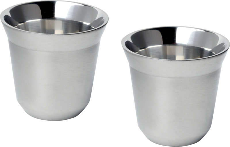 Duo 80 ml RCS-zertifiziertes Espressotassen Set aus Edelstahl