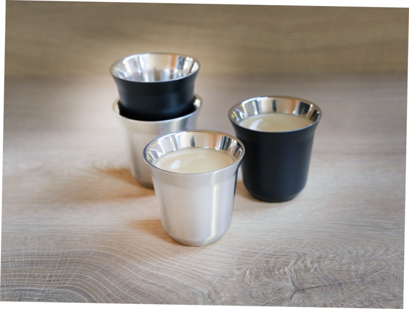 Duo 80 ml RCS-zertifiziertes Espressotassen Set aus Edelstahl