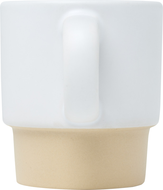 Olympia 130 ml stapelbarer Expresso Becher mit Tonboden – weiss