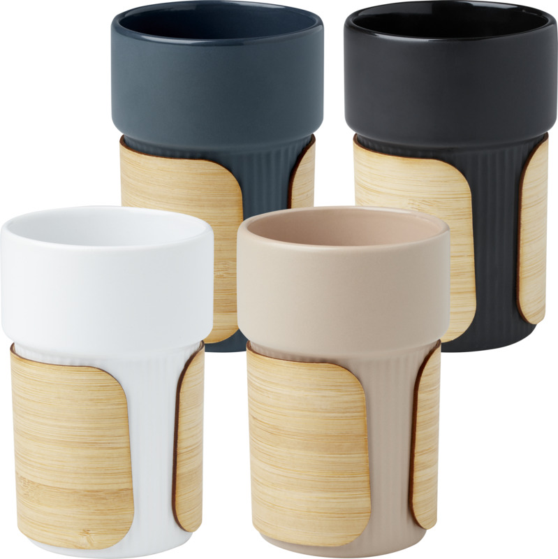 Fika 340 ml Becher mit Bambushülle