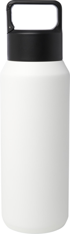 Astra 600 ml RCS-zertifizierte Kupfer-Vakuum Isolierflasche aus recyceltem Edelstahl (Kohlensäure geeignet) – weiss
