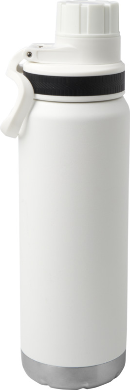 Fortis 700 ml RCS-zertifizierte Kupfer-Vakuum Isolierflasche aus recyceltem Edelstahl (Kohlensäure geeignet) – weiss
