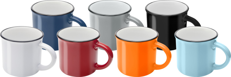 Bari Keramiktasse 240 ml mit glänzender Oberfläche