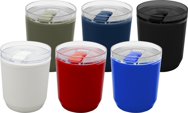 Hudson 180 ml doppelwandiger Becher aus recyceltem Kunststoff