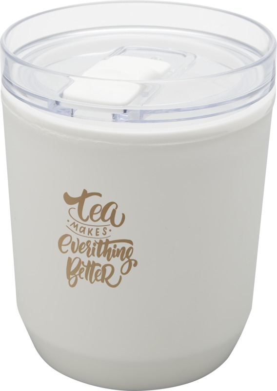 Hudson 180 ml doppelwandiger Becher aus recyceltem Kunststoff