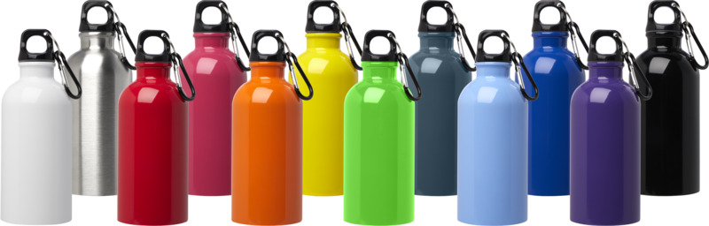 Oregon 400 ml RCS-zertifizierte, einwandige Trinkflasche aus Edelstahl mit Karabinerhaken