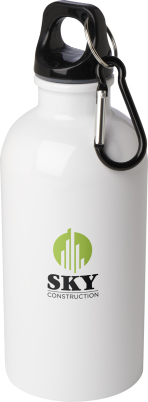 Oregon 400 ml RCS-zertifizierte, einwandige Trinkflasche aus Edelstahl mit Karabinerhaken