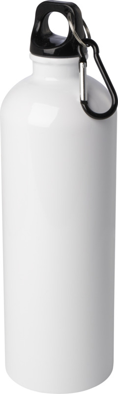 Oregon 750 ml RCS-zertifizierte, einwandige Trinkflasche aus Edelstahl mit Karabinerhaken – weiss
