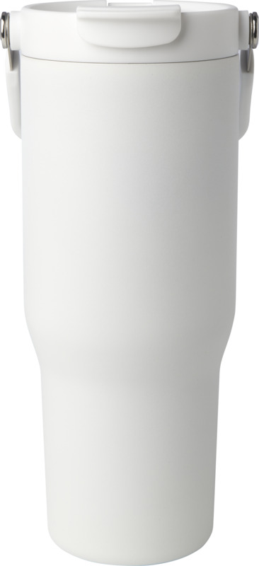 Bronx 900 ml RCS-zertifizierter Kupfer-Vakuum Isolierbecher aus Edelstahl mit Doppelfunktionsdeckel – weiss