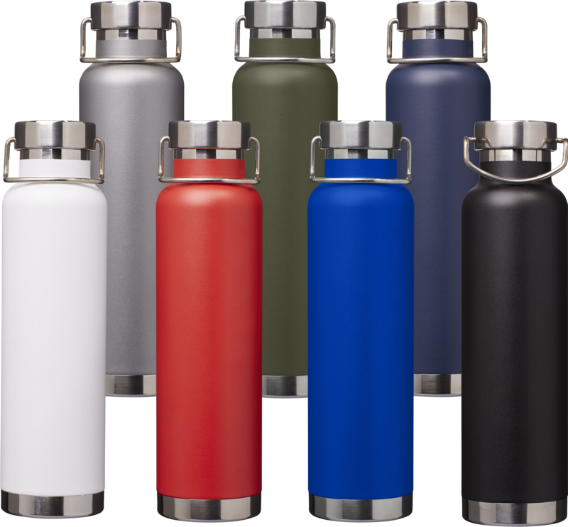 Thor 650 ml RCS-zertifizierte Kupfer-Vakuum Isolierflasche aus recyceltem Edelstahl