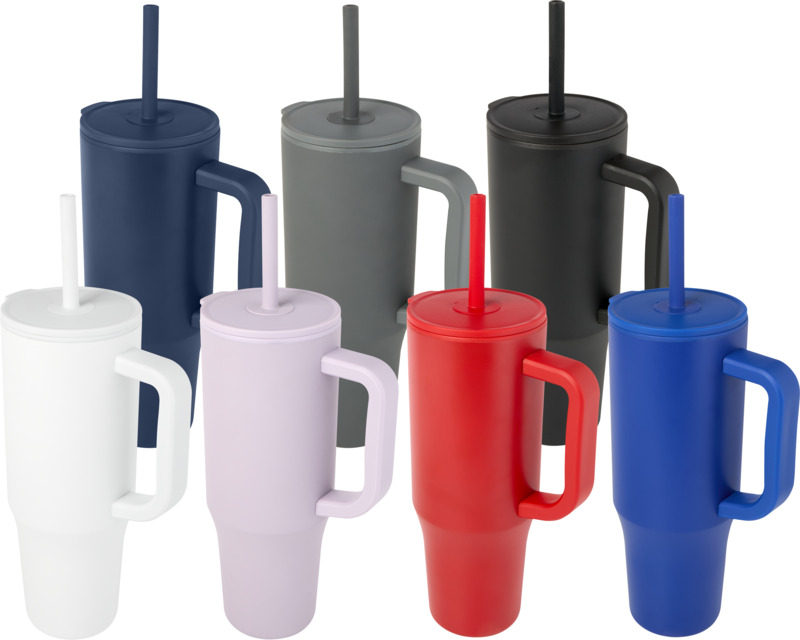Brady 900 ml RCS-zertifizierter Isolierbecher mit Silikon Trinkhalm