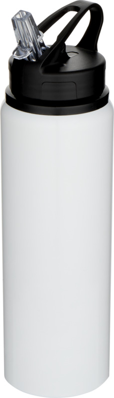 Fitz 800 ml RCS-zertifizierte, einwandige Trinkflasche aus recyceltem Edelstahl – weiss