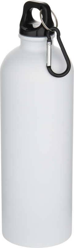 Oregon 750 ml matte RCS-zertifizierte, einwandige Trinkflasche aus recyceltem Edelstahl mit Karabinerhaken – weiss