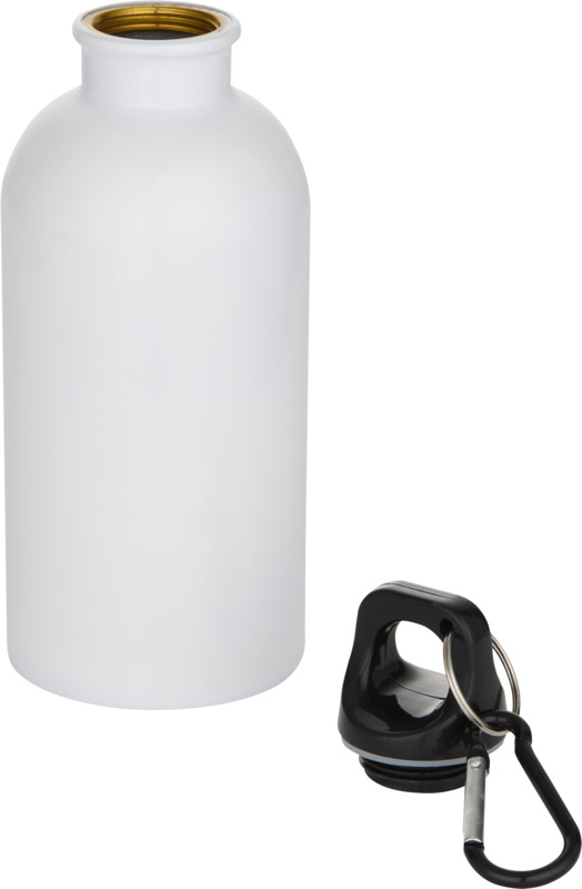 Oregon 400 ml RSC-zertifizierte einwandige Sublimation Trinkflasche aus recyceltem Edelstahl mit Karabinerhaken