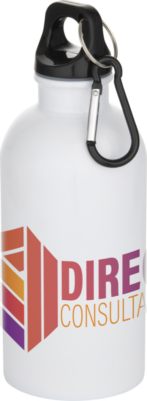 Oregon 400 ml RSC-zertifizierte einwandige Sublimation Trinkflasche aus recyceltem Edelstahl mit Karabinerhaken