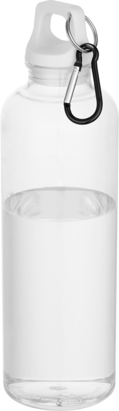 Oregon 750 ml RCS-zertifizierte Trinkflasche aus recyceltem Kunststoff mit Karabinerhaken – weiss