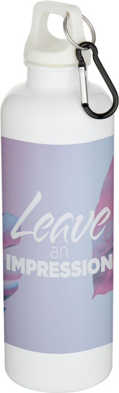 Oregon 750 ml einfarbige RS-zertifizierte Wasserflasche aus recyceltem Kunststoff mit Karabinerhaken