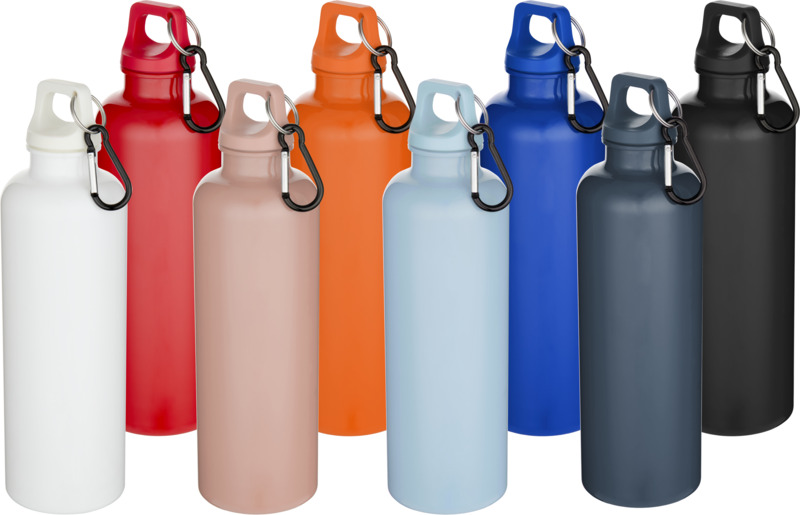 Oregon 750 ml einfarbige RS-zertifizierte Wasserflasche aus recyceltem Kunststoff mit Karabinerhaken
