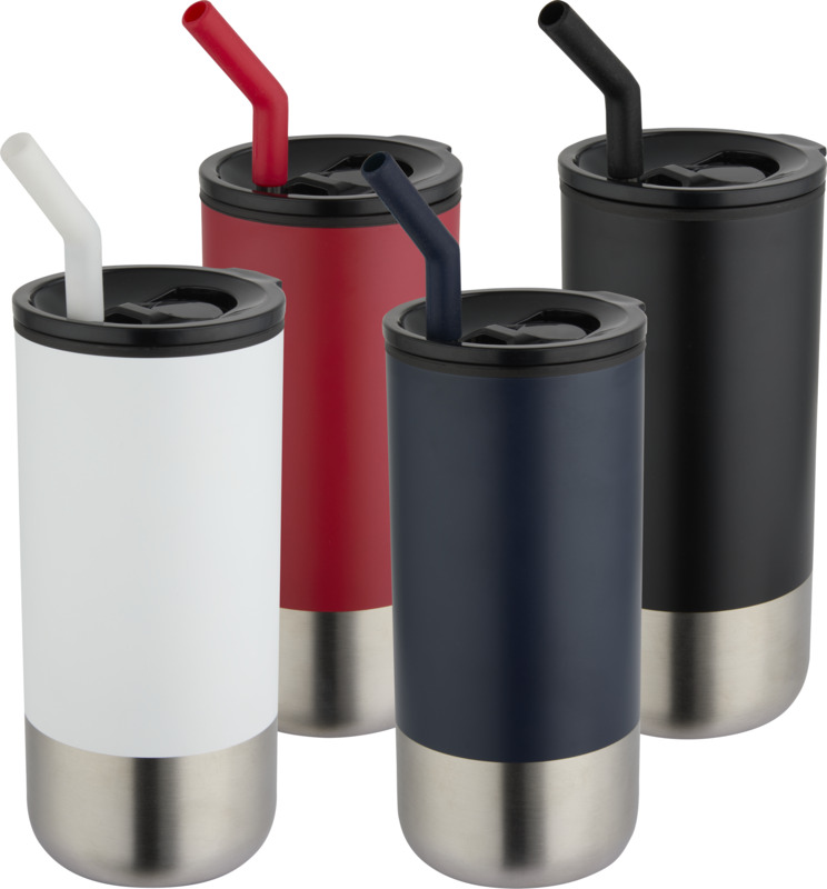 Grayson 480 ml RCS recycelter Isolierbecher mit Trinkhalm