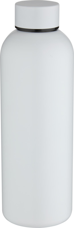 Spring 750 ml RCS-zertifizierte einwandige Trinkflasche aus recyceltem Edelstahl – weiss