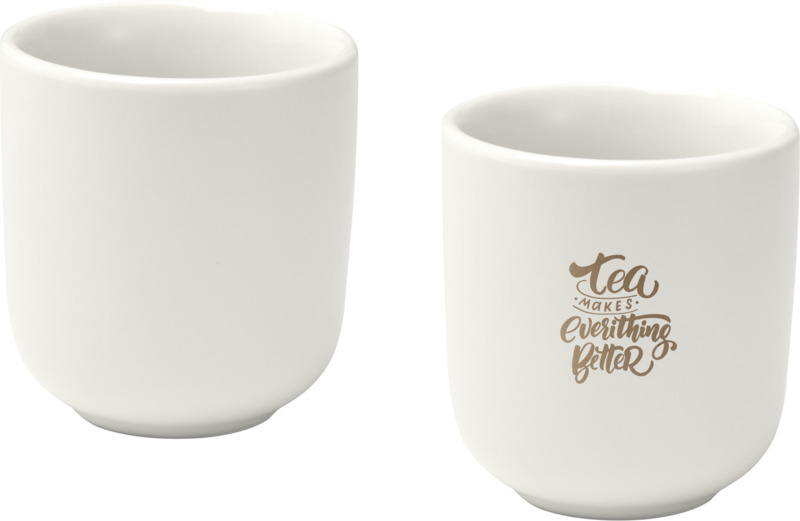 Male 90 ml Keramik Espressotassen – 2er Set, matt