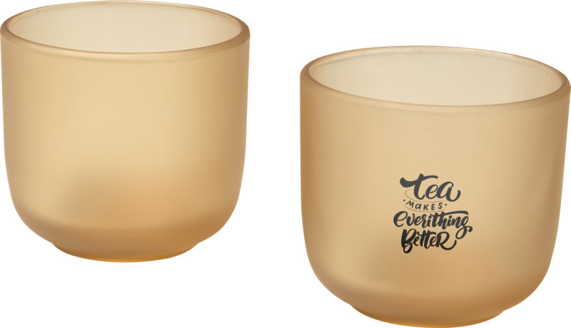 Mal 200 ml Glasbecher – 2er-Set, matt