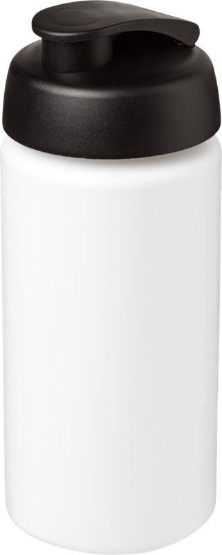 Baseline® Plus grip 500 ml Sportflasche mit Klappdeckel – schwarz