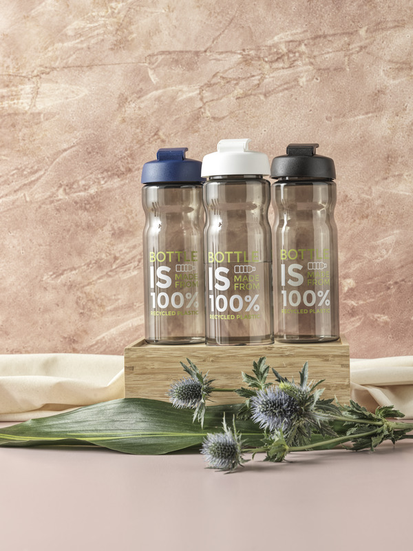 H2O Active® Eco POP Base 650 ml Sportflasche mit Klappdeckel