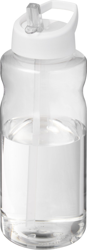 H2O Active® Big Base 1L Sportflasche mit Ausgussdeckel – weiss