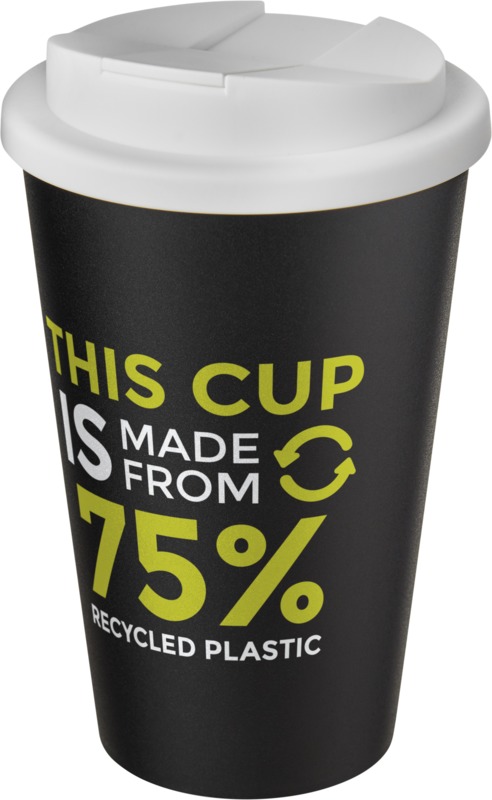 Americano® Eco 350 ml recycelter Becher mit auslaufsicherem Deckel