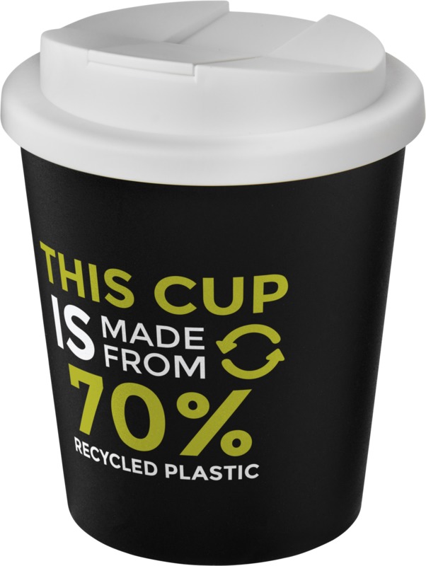 Americano® Espresso Eco 250 ml recycelter Isolierbecher mit auslaufsicherem Deckel