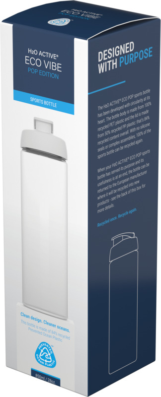 H2O Active® Eco POP Vibe 850 ml Sportflasche mit Klappdeckel