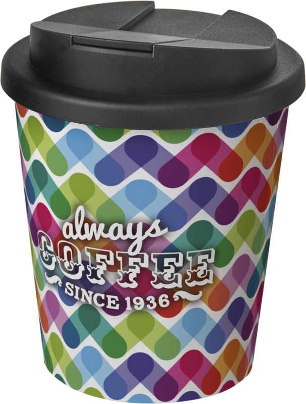 Brite-Americano® Espresso 250 ml Isolierbecher mit auslaufsicherem Schraubverschluss – schwarz