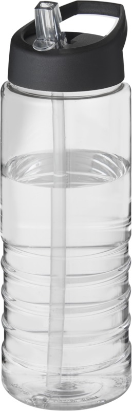 H2O Active® Treble 750 ml Sportflasche mit Ausgussdeckel – schwarz
